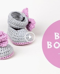 How To Crochet Cute and Easy Baby Booties