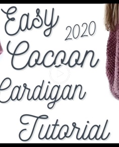 Easy Crochet  TutorialPop Corn St Cocoon Cardigan 2020