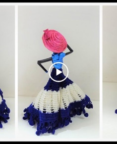 Newspaper Doll  DIY Doll Home Decor Idea  crochet