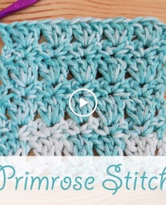 Easy crochet: Primrose Stitch (scarves blankets)