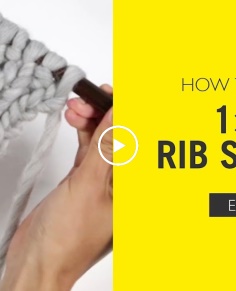 How to Knit: 1x1 Rib