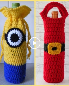 DIY Crochet Wine Bottles CoversCrochet PatternsCrochet Bottles Cover Designs