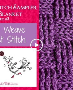 Basket Weave (Crochet Stitch Sampler Baby Blanket Video 3)