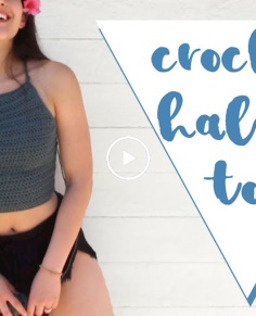 DIY Crochet Halter Top  Beginner-Friendly Crochet  Free Pattern