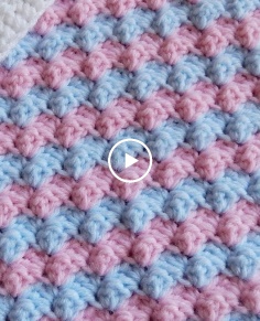 How to Crochet a Mixed Grit Stitch Variation or Half Shell Ripple Stitch