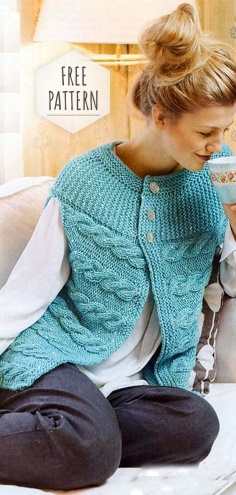 Knitting Vest Free Pattern