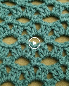 The Peephole Stitch Crochet Tutorial