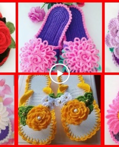 Most beautiful crochet slipper designs for girls