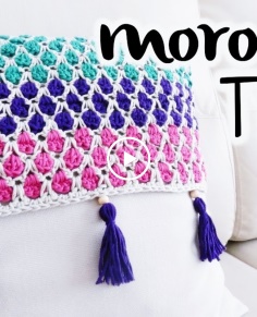 How to crochet MOROCCAN TILES stitch (Moroccan Stitch) ? CROCHET LOVERS