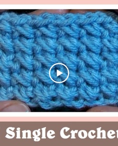 Crossed Single Crochet Stitch