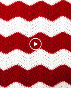 Crochet Chevron Ripple Zig Zag Wave - Blanket Pattern Tutorial