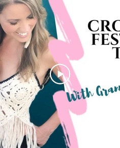 Crochet Festival Top Easy Pattern Using Granny Squares