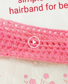 Basic simple crochet for hairband or headband crochet for beginners