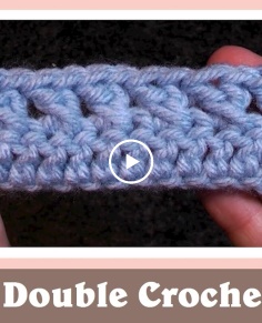 Crossed Double Crochet Stitch