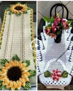 Impressively Classy Crochet Table Mats And Table Runners Designs Ideas