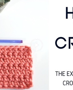 How to Crochet the Extended Single Crochet Stitch (Esc)