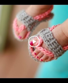 CROCHET TUTORIAL: Baby Flip Flops