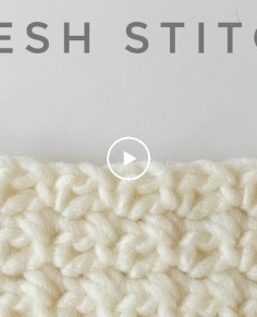 Crochet Mesh Stitch Tutorial