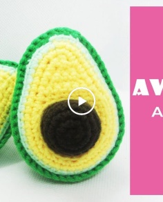  DIY Fruit Amigurumi  How to crochet a AVOCADO amigurumi  Free Pattern