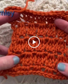 Tunisian Crochet: Star Stitch Variation